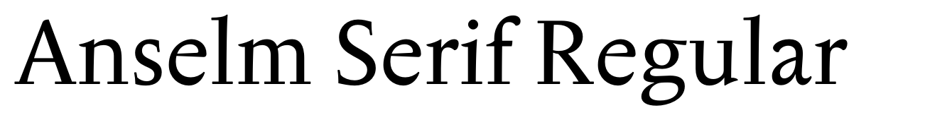Anselm Serif Regular